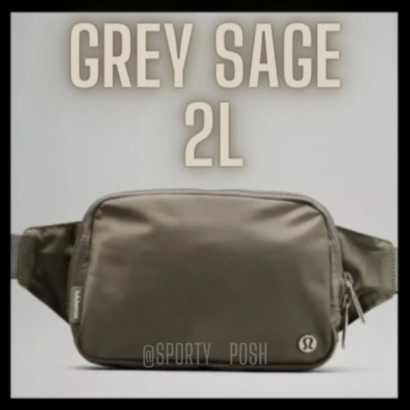 lululemon athletica Handbags - NWT Grey Sage lululemon Everywhere Belt Bag EBB 2L